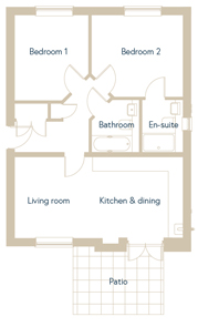 apartment 1 floor plan
